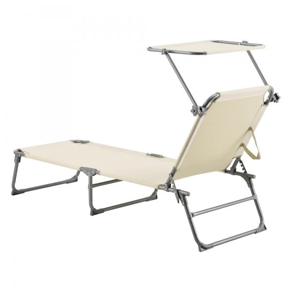 Sonnenliege Getaria 189x57x28cm Beige