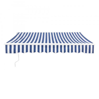 Tenda da sole a braccio articolato Bitonto 250x200cm con manovella Blu/Bianco