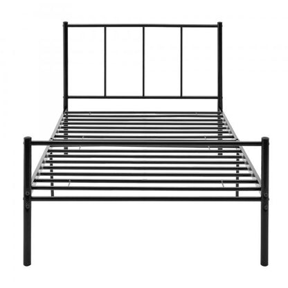 Metallbett Laos 90x200 cm Schwarz