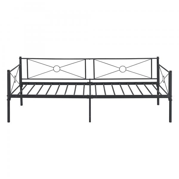 Metallbett Alvesta 90x200 cm Schwarz