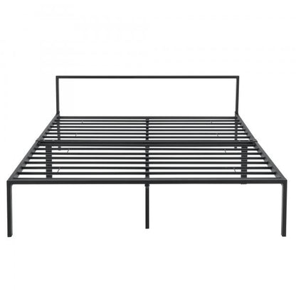 Metallbett Imatra 160x200 cm mit Kaltschaummatratze Schwarz