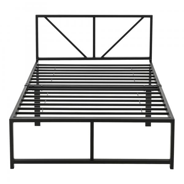 Metallbett Meran 90x200 cm Schwarz