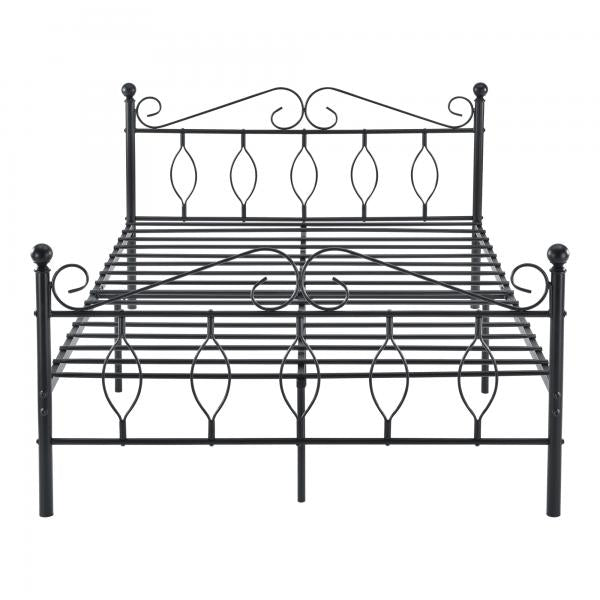 Metallbett Aploda 140x200 cm Schwarz