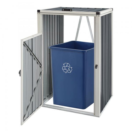 Mülltonnenbox Tarbek für 1 Tonne Stahl verzinkt Anthrazit 121x73x82cm