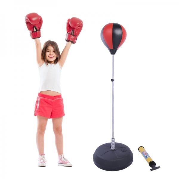 Punchingball-Set mit Boxhandschuhen und Pumpe