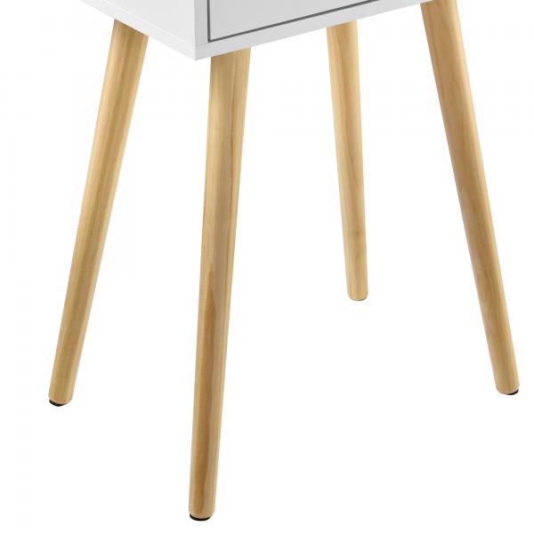 Tavolino Sörby 60x40x30 cm Bianco