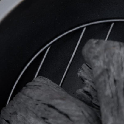 Feuerschale im Baumstumpf-Design, Funkengitter, Kohlerost, Schürhaken, Ø61,5 x 39 cm - Palo24