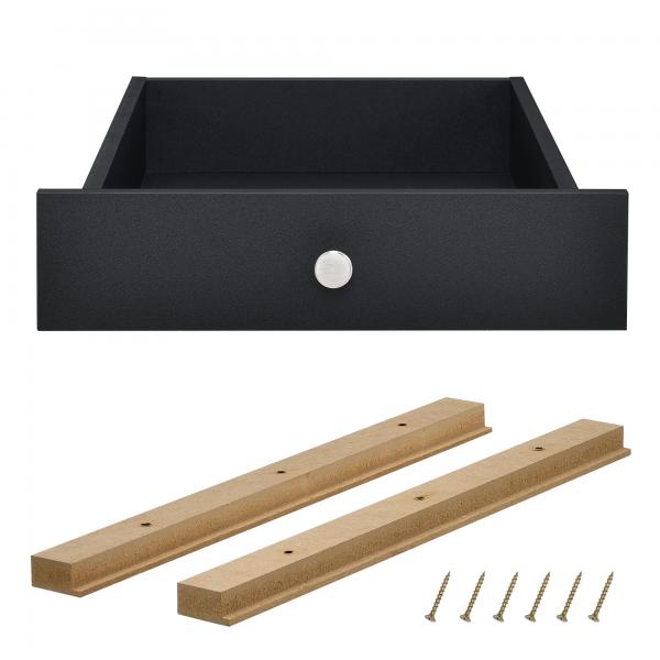 4x tiroirs pour meubles en palettes Euro, kit de bricolage noir