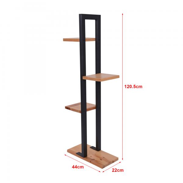 Pflanzregal Lemvig 120,5 x 44 x 22 cm Natur