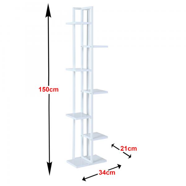 Pflanzregal Somero Metall 150x34x21cm Weiss