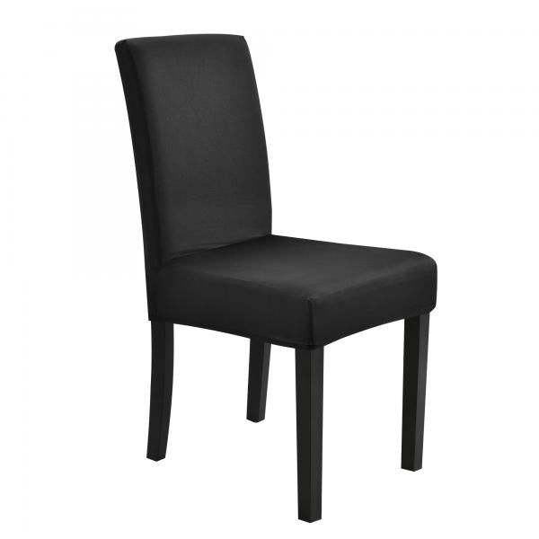 Lot de 6 housses de chaise 42-53 cm noir