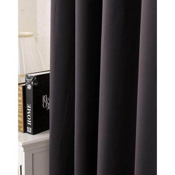 Vorhang mit Ösen in verschiedene Größen, (1 Stück) anthrazit - Palo24