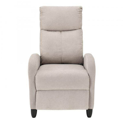 Fauteuil rembourré Bregenz 102x60x92 cm avec dossier réglable en textile marron