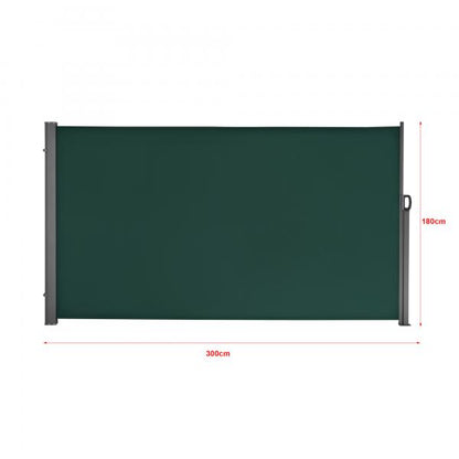 Tenda Laterale 180x300 cm Verde Scuro