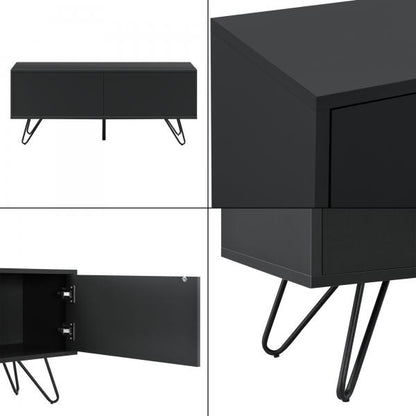 Sideboard Bollebygd 46,5x110x30cm Schwarz