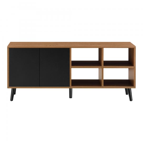 Sideboard Gnesta 120x30x53cm Dunkler Holzton/Schwarz