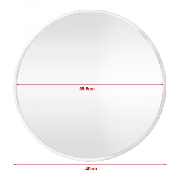 Miroir mural Ordona Ø40cm blanc, mat