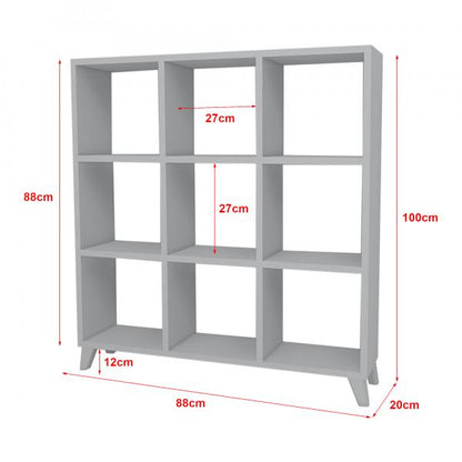 Bücherregal Svedala 88x88x20 cm Weiss