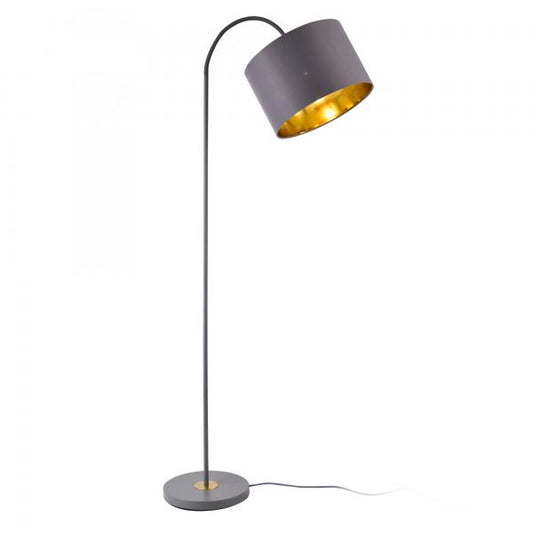 Lampadaire Toledo 173cm 1xE27 métal gris