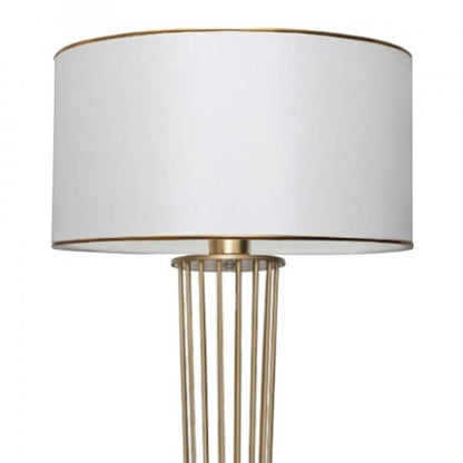 Lampadaire Newcastle blanc / laiton