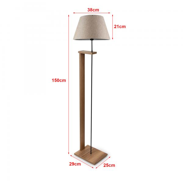 Lampadaire Bromwich beige