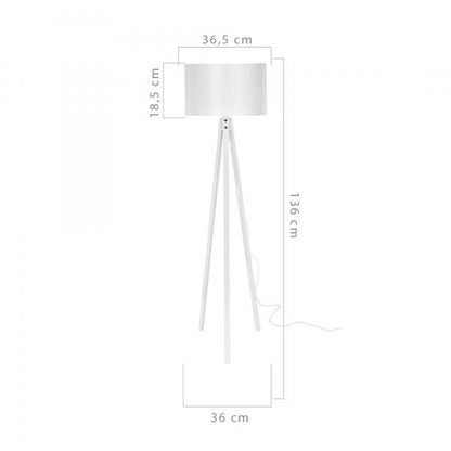 Lampadaire Rochester E27 blanc