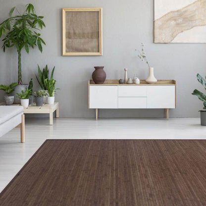 Bambusmatte Bambusteppich Teppich Bambus 120x180 dunkel - Palo24