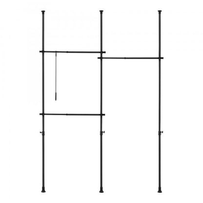 Teleskopgarderobe Kemi mit 3 Garderobenstangen 150 - 230 cm