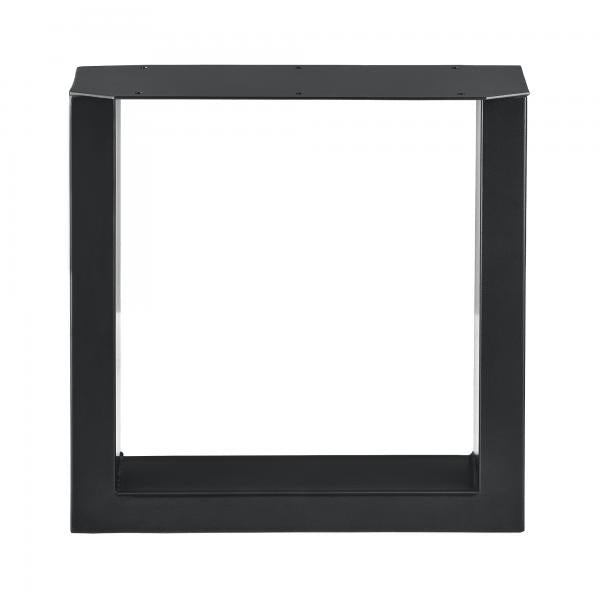 2x structure de banc 40x43cm acier noir