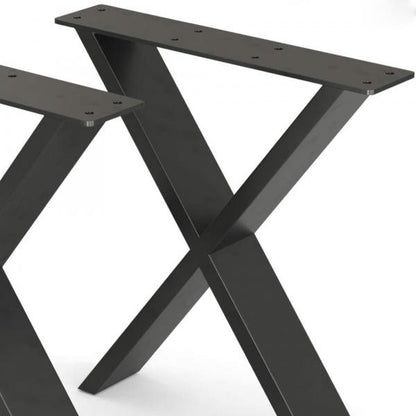 Cadre de table Maribo pour tables à manger noir 72x55cm