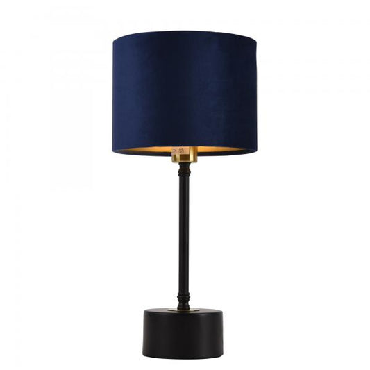 Lampe de table 'Deventer' bleu 1xE14 lampe de table lampe lampe de chevet