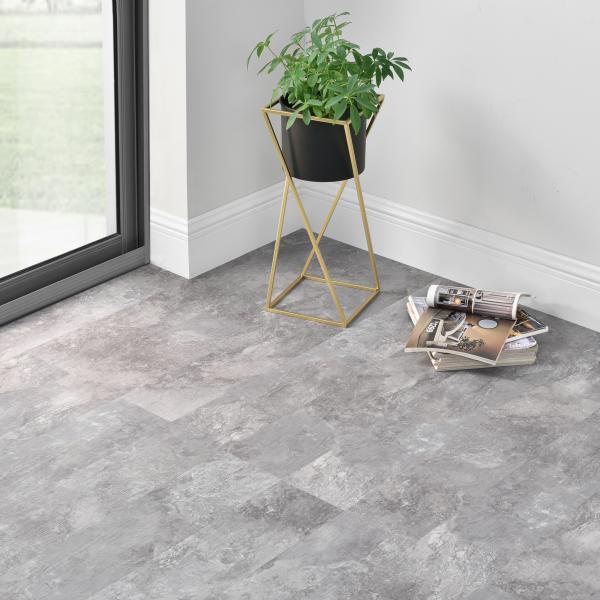 Vinyl Laminat Valona selbstklebend rutschfest 3,92 qm Slate Grey Oak