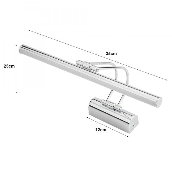 Applique Hartlepool à 32 LEDs en métal chromé