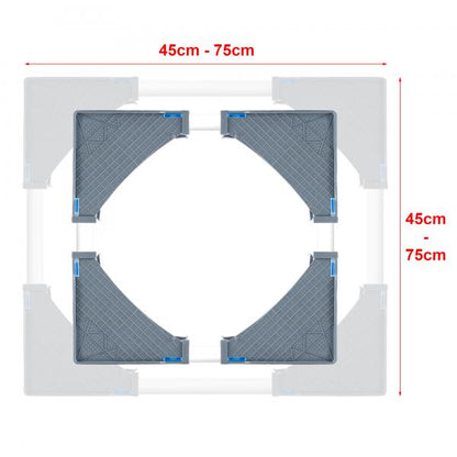 Kirburg châssis pour lave-linge 8 pieds 400 kg gris