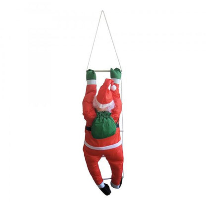 Weihnachtsmann auf Leiter 165cm