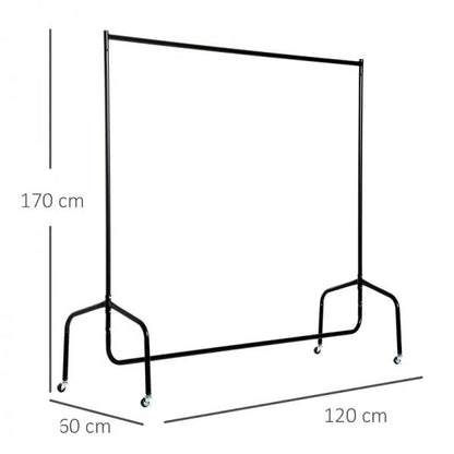 Kleiderständer Kleiderwagen Rollgarderobe Garderobenständer (120 x 60 x 170 cm)