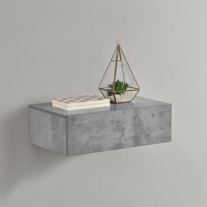 Table de chevet Oslo 46x30x15 cm avec tiroir aspect béton