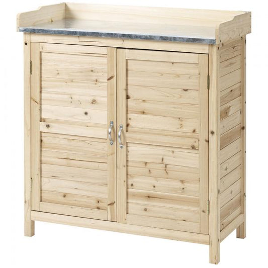 Gartenschrank mit Unterschrank Holz Geräteschrank Geräteschuppen