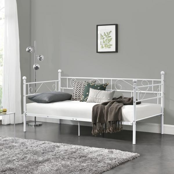 Metallbett Granada 90x200 cm Weiss