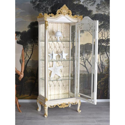 STANDVITRINE BAROCKSCHRANK VITRINE BAROCK VITRINENSCHRANK ANTIK