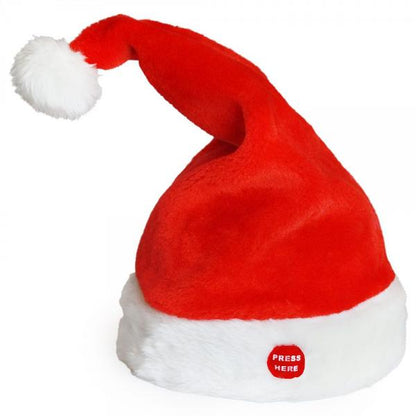 Rockende Weihnachtsmütze mit Musik Tanzend Singend Weihnachten Nikolaus Mütze