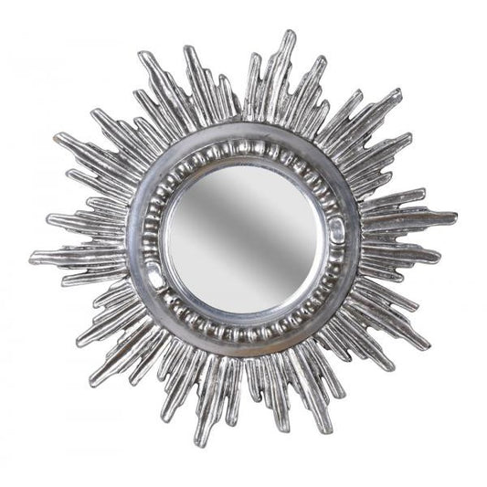 MIROIR SOLEIL ROCOCO ARGENT MIROIR SOLEIL ANTIQUE MIROIR EN BOIS BROCANTE