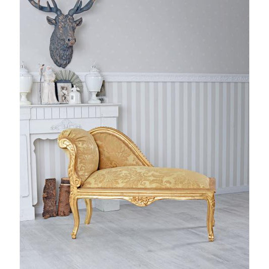 ROMANTISCHES SOFA OTTOMANE LANDHAUSSTIL SHABBY GOLD