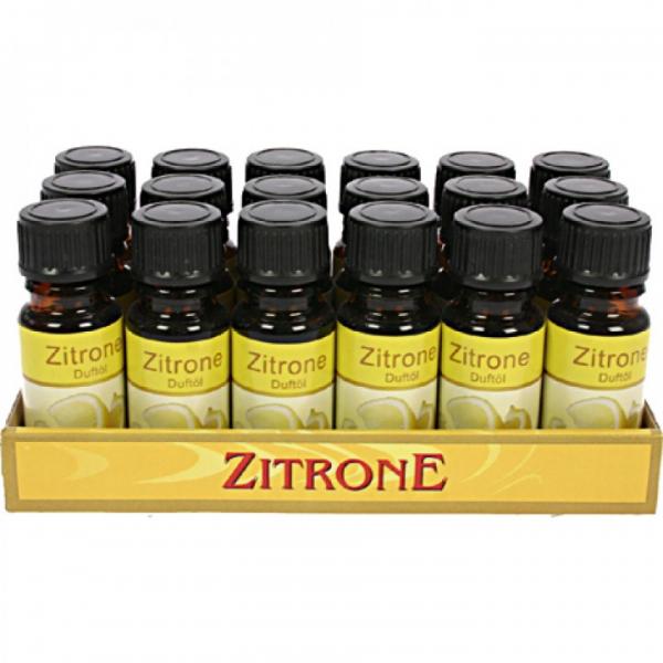 8er Set Duftöl Zitrone 10ml in Glasflasche