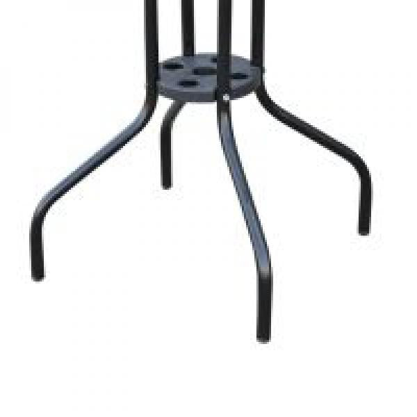 Outsunny® Gartentisch Glastisch Bistrotisch Balkontisch ?60x70cm - Palo24