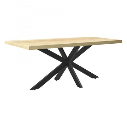 Tischgestell Oberau Stahl 120x68x71 cm Schwarz