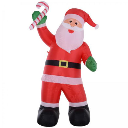 Babbo Natale gonfiabile 160 cm x 85 cm x 243 cm