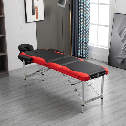 Table de massage réglable table de massage aluminium plastique 215 cm x 60 cm x 84 cm