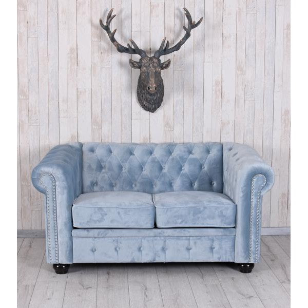 Divano Chesterfield in velluto British Chic