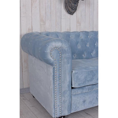 Divano Chesterfield in velluto British Chic